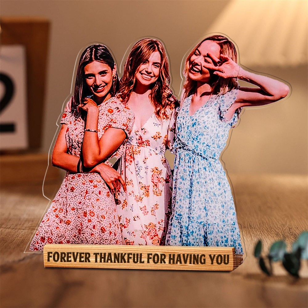 Personalized Acrylic Portrait Photo Statuette Christmas Gift Ideas for Her Birthday Gifts for Friends