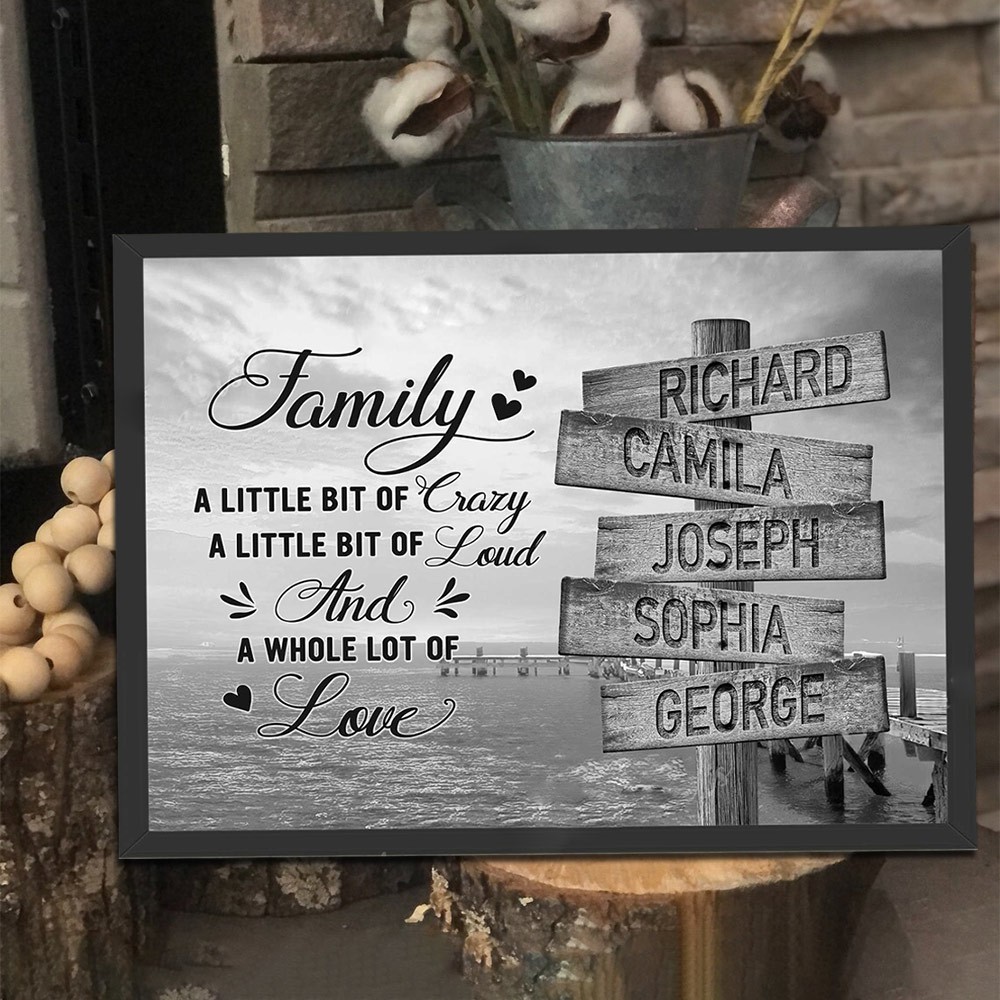 Family Multi Name Street Sign Personalized Vintage Street Sign Unique Family Gift Ideas