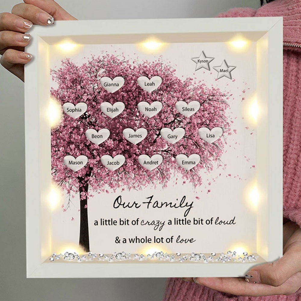 Personalized "Our Family" Frame for Mom Grandma