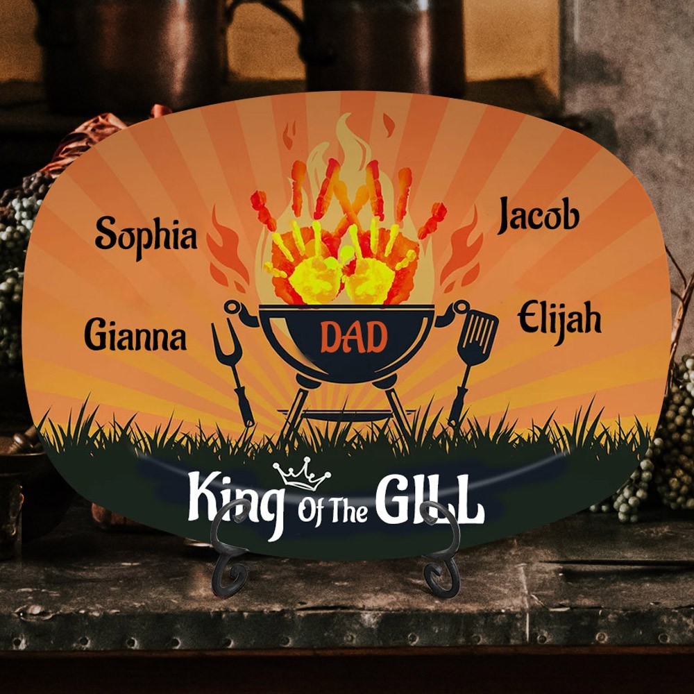 Personalized King of The Gill Plate Father's Day Gifts