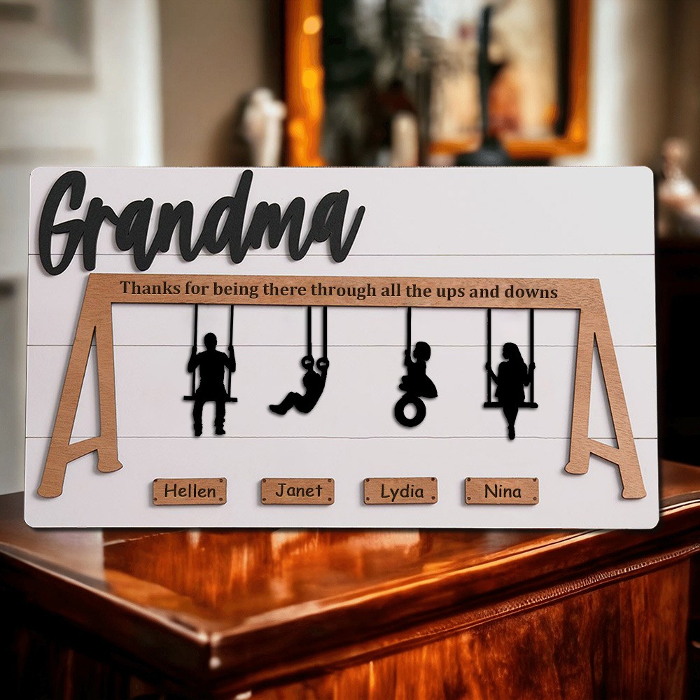 Custom Grandma Swing Set Sign Unique Gifts for Mom Grandma Mother's Day Gift Ideas