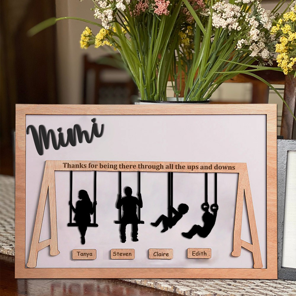 Personalized Mimi Swing Set Sign Mother's Day Gift Ideas Unique Gifts for Mom Grandma