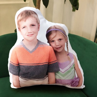 Custom Photo Humanoid Cushion Pillow Gift Ideas for Kids Unique Gift for Family 