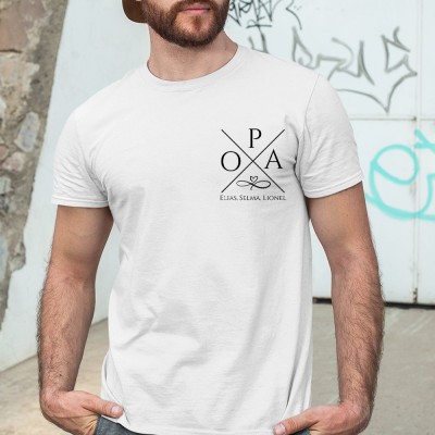 Personalized Opa T-shirt Embroidered Sweatshirt Hoodie Unique Father's Day Gift Ideas