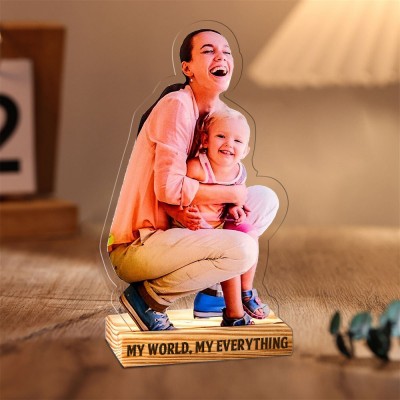 Custom Acrylic Photo Statuette New Mom Gift Christmas Gifts for Mom