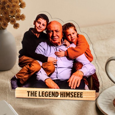 Personalized Family Acrylic Photo Statuette Gifts for Family Christmas Gift Ideas