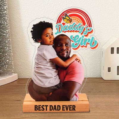 Personalized Acrylic Photo Statuette New Dad Gift Christmas Gifts for Dad