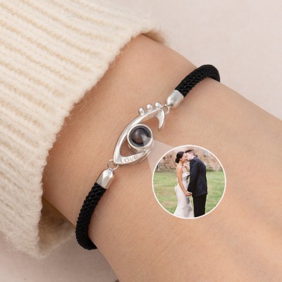 Personalized Memorial Photo Projection Bracelet Wedding Anniversary Birthday Gift for Soulmate