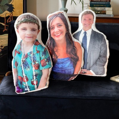 Personalized Photo Humanoid Cushion Pillow Memorial Gift for Kids Birthday Gifts