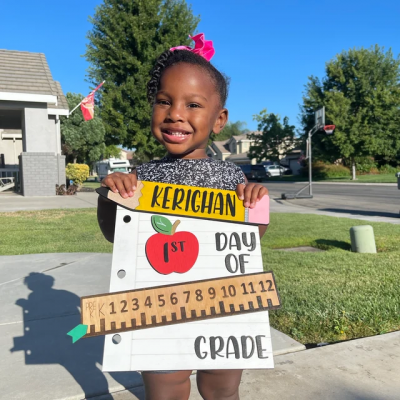 Custom Back To School Sign Unique Wooden Gift For First/100th/Last Day of School Of Kids