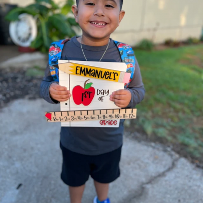 Custom Back to School Wooden Boards With Kids Names First Day of School Sign Reusable Wood Prop Gift For Kids