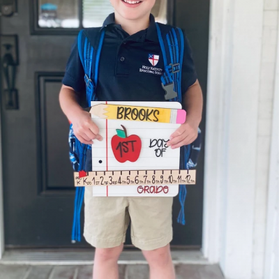 Custom 1st/Last/100th Day of School Sign With Kid's Name Unique Back to School Gift For Kids