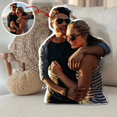 Personalized Shaped 3D Photo Pillow Keepsake Gifts for Couple Anniversary Gift