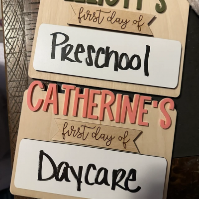 Custom Back To School Sign With Kids Names First Day Of School Unique Gift for Kids