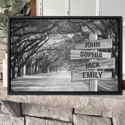 Personalized Family Multi-Names Street Sign Custom Vintage Home Decor Wall Art Unique Gifts for Family