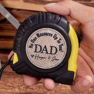 Personalized Dad No One Measures Up To You Tape Measure With Kids Names Unique Gift For Dad