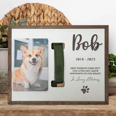 Personalized Memorial Pet Collar Sign Memorial Gift for Pet Lovers Dog Loss Gift