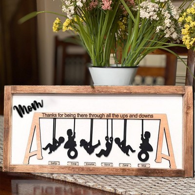 Custom Grandma Swing Set Sign Mother's Day Gift Ideas Family Gift For Mom Grandma