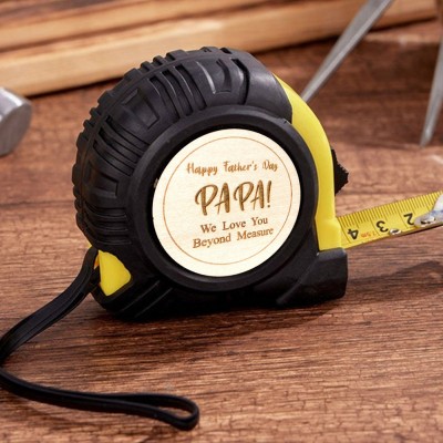 Custom Papa We Love You Beyond Measure Tape Measure Keepsake Gift For Dad