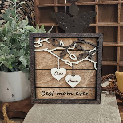 Personalized Love Grows Here Family Tree Sign Unique Gift Ideas For Mom Grandma Family Gift