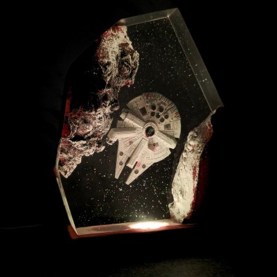 Space Galaxy Resin and Wood Night Light Interstellar Epoxy Lamp Christmas Gift Ideas