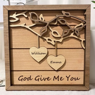 Personalized Family Tree Sign For Mom, Grandma