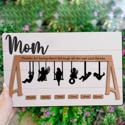 Custom Mimi Swing Set Sign Family Gifts for Mom Grandma Mother's Day Gift Ideas